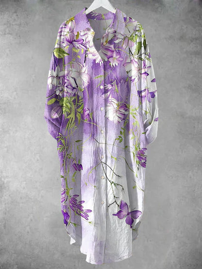 CD | Rochie midi cu nasturi și imprimeu floral