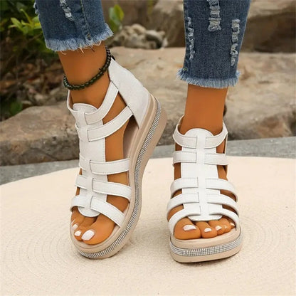 CD | Sandale wedge cu pietre