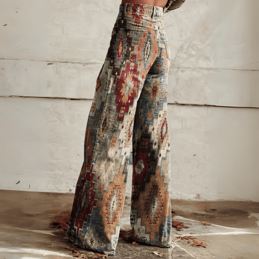 CD | Pantaloni boho de epocă trendy