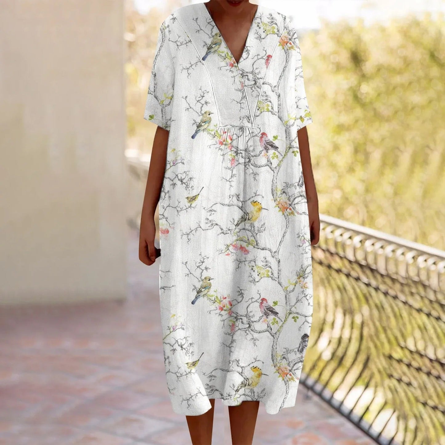 CD | Rochie maxi cu model floral