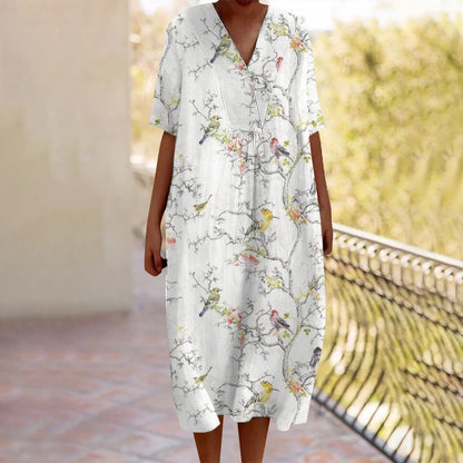 CD | Rochie maxi cu model floral