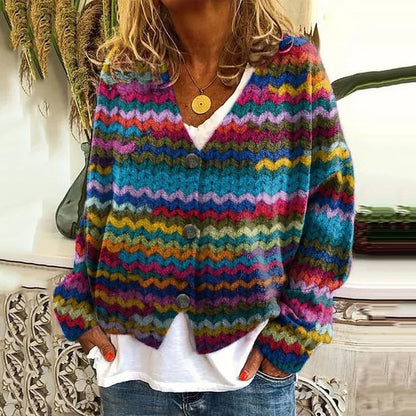 CD | Cardigan boho patchwork cu flori