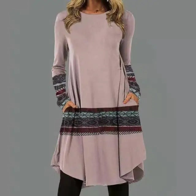 CD | Rochie midi cu mânecă lungă