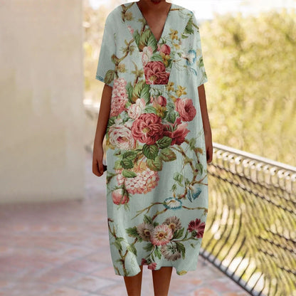 CD | Rochie maxi cu model floral