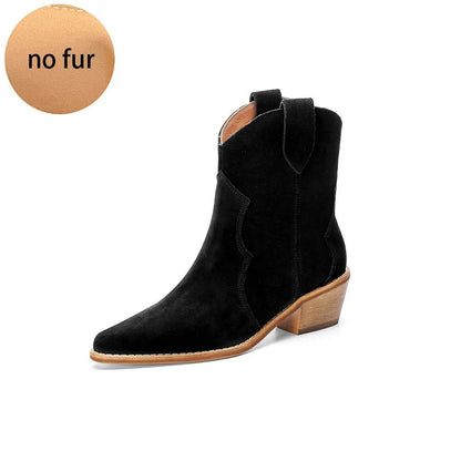 CD | Botine din piele de căprioară susținute