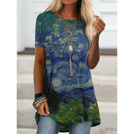 CD | Cămașă imprimată de inspirație boho