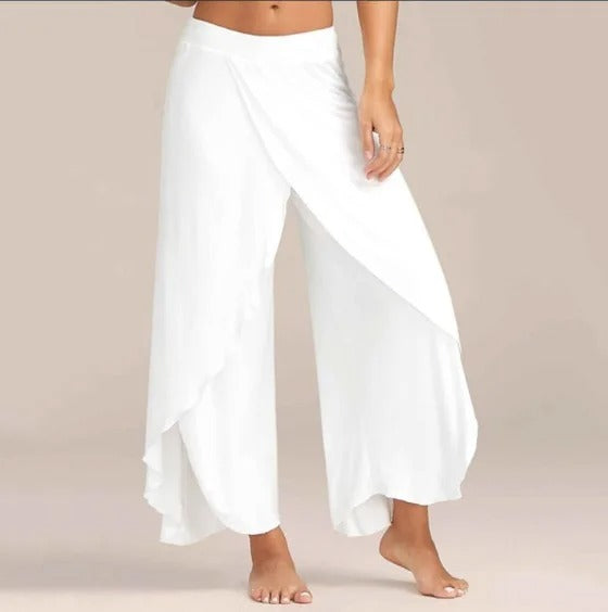 CD | Pantaloni de yoga cu croială largă într-un design monocrom