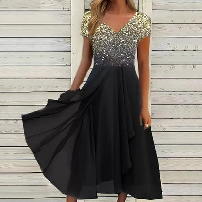 CD | Rochie maxi elegantă cu decolteu în V