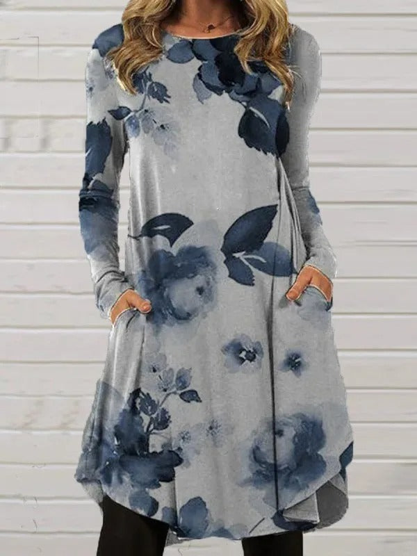 CD | Rochie midi cu mânecă lungă