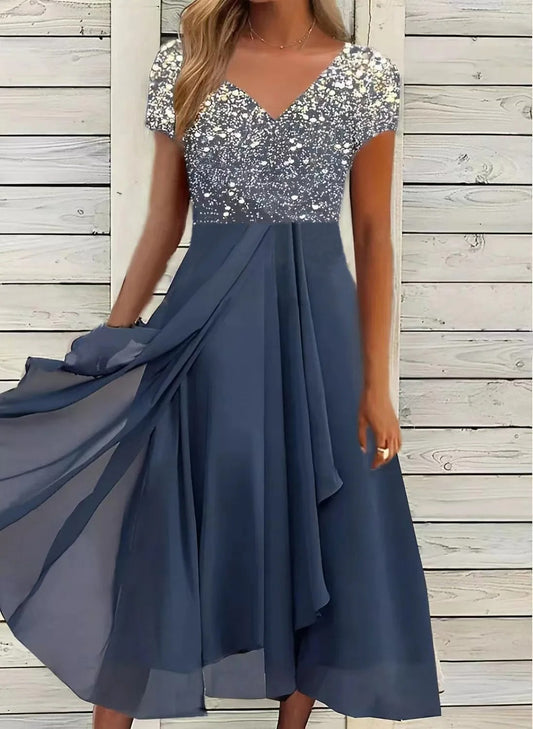 CD | Rochie maxi elegantă cu decolteu în V