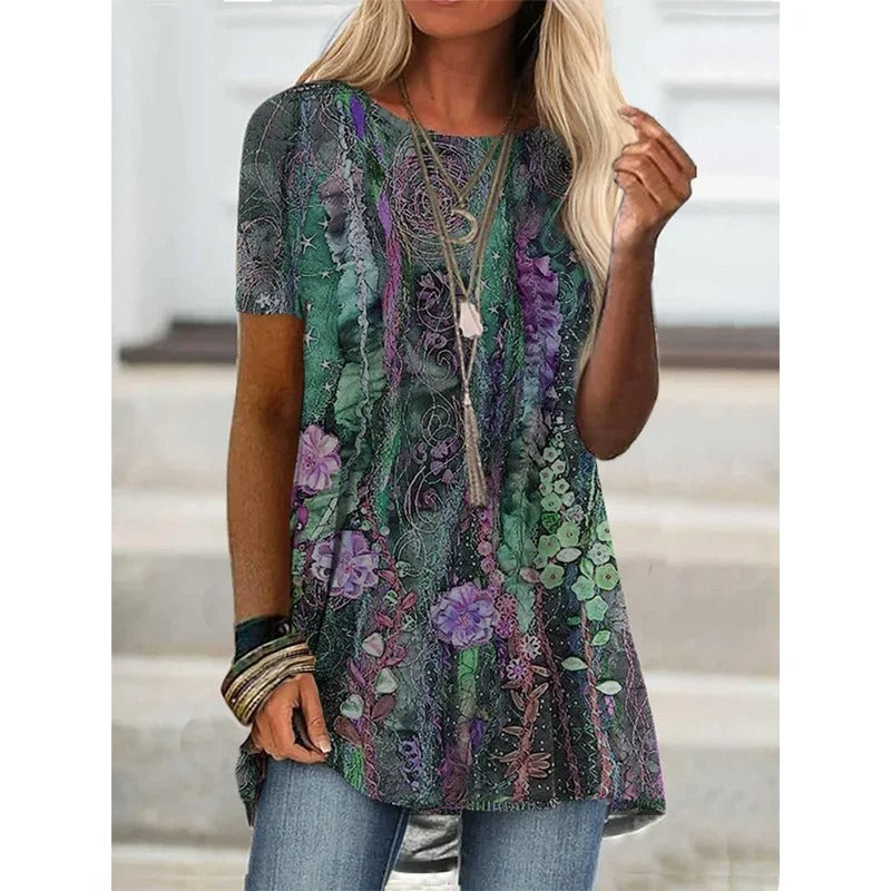 CD | Cămașă imprimată de inspirație boho
