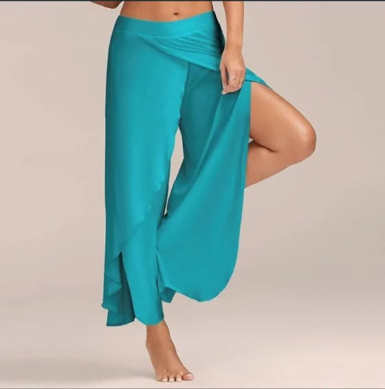 CD | Pantaloni de yoga cu croială largă într-un design monocrom