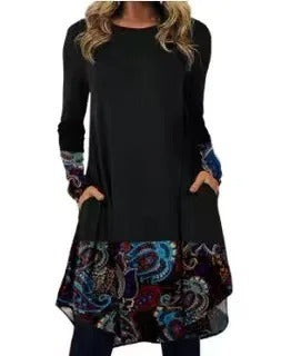 CD | Rochie midi cu mânecă lungă