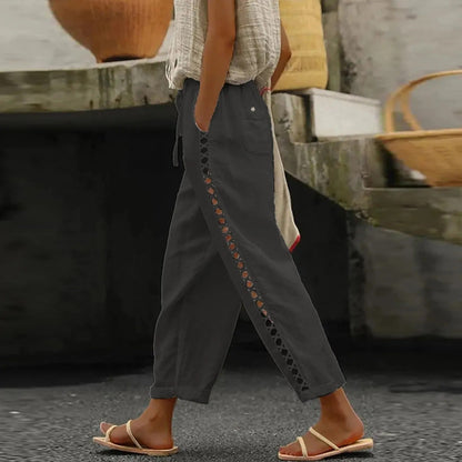 CD | Pantaloni casual cu picioare largi