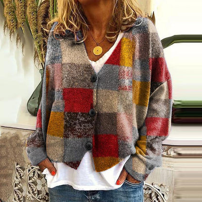 CD | Cardigan boho patchwork cu flori