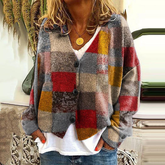 CD | Cardigan boho patchwork cu flori