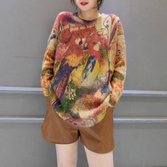Winter Woolen Knit Tops Oversize Wild Cozy Sweater