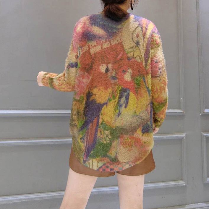 Winter Woolen Knit Tops Oversize Wild Cozy Sweater