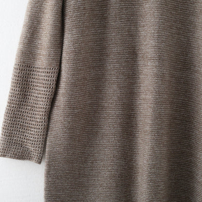 Khaki Sweater Dress Fall High Neck Fall Dresses Hollow Out Fall Dresses
