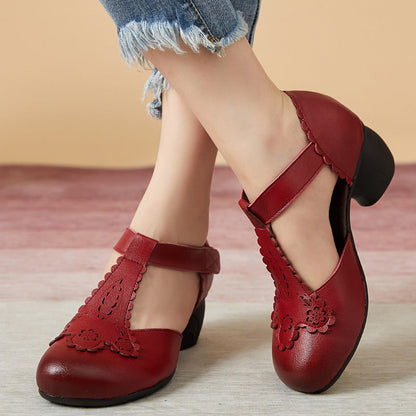 CD | Pantofi casual de epocă în stil atemporal cu tocuri
